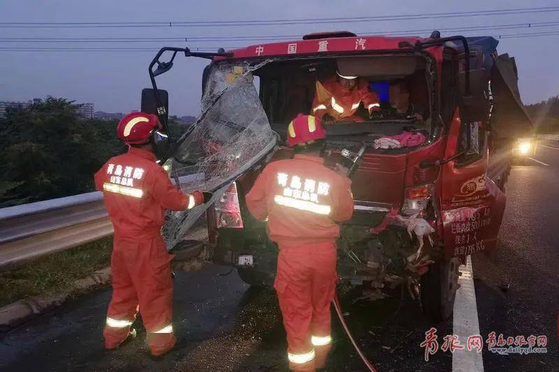 近期黄岛地区发生惊心一幕：最新车祸现场纪实